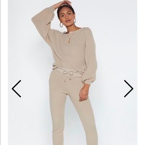 Nasty Gal Knit Jogger Set